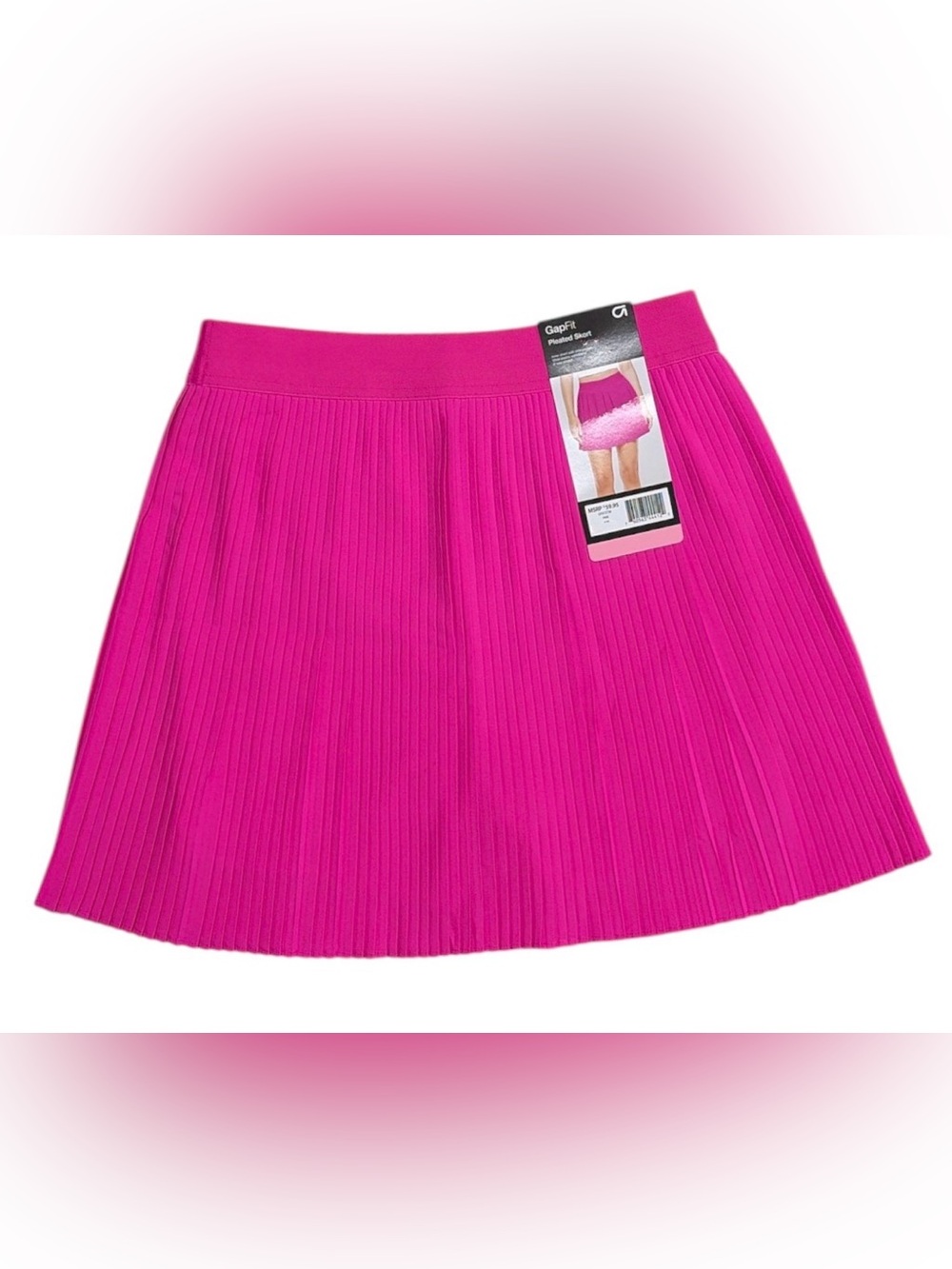 GapFit Women's Large Pleated Hot Pink Skort - Brand New